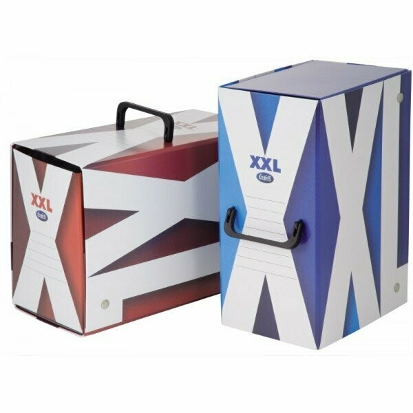 Scatola progetti con maniglia XXL - Dorso 16 cm - 34x24 cm - blu