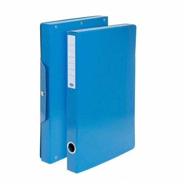 Scatola progetti con bottone - Dorso 3 cm - 35x25 cm - blu Scatola progetti con bottone - Dorso 3 cm - 35x25 cm - blu