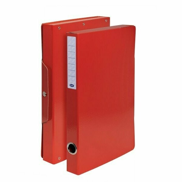 Scatola progetti con bottone - Dorso 3 cm - 35x25 cm - rosso Scatola progetti con bottone - Dorso 3 cm - 35x25 cm - rosso
