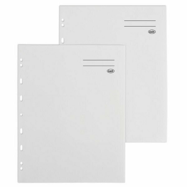 Buste a foratura universale per documenti riservati - polipropilene - 30x22 cm - goffrate - bianco