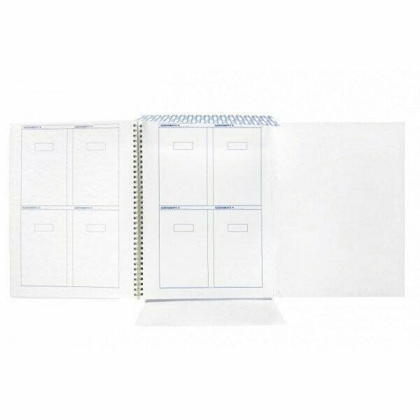Cartellina azzeramenti giornalieri per rotoli 80 mm - 104 spazi - 13 pagine - 29,7x21 cm