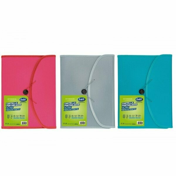 Portablocco Aeternum - polipropilene - chiusura elastico - blocco incluso - 29,7x 21 cm - colori assortiti