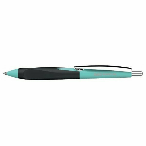 Penna a sfera Sharky gel - blu - fusto azzurro e grip nera - tratto fine