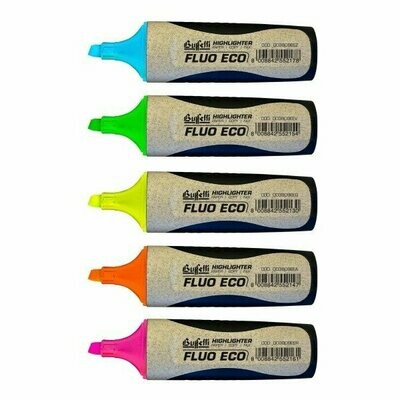 Blister 5 Evidenziatori Fluo Grip Ecolologico