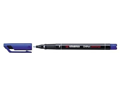 Marcatore - STABILO OHPen universal Permanente - Tratto Fine (0,7 mm) - Blu