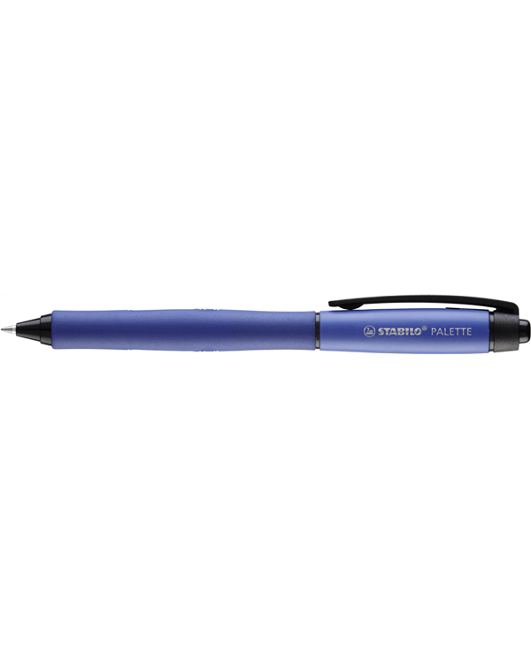 Penna Roller a Scatto - STABILO PALETTE in Rosso - Tratto F (0,4 mm) - inchiostro Blu