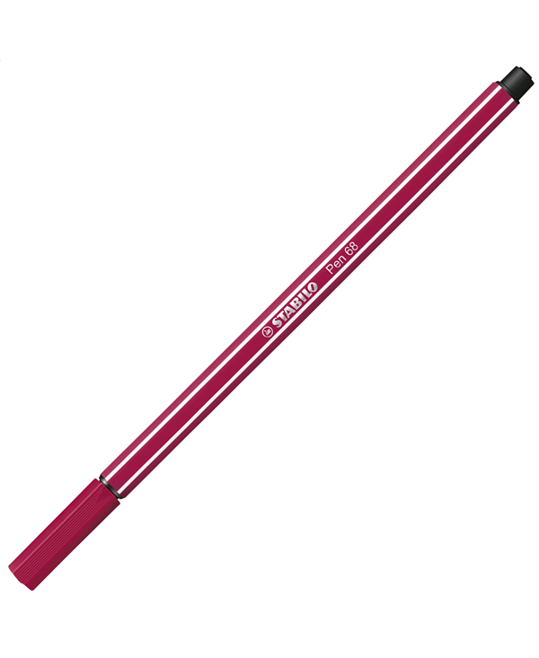 Pennarello Premium - STABILO Pen 68 - Rosso Scuro