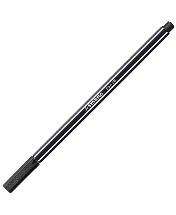 Pennarello Premium - STABILO Pen 68 - Grigio  Scuro