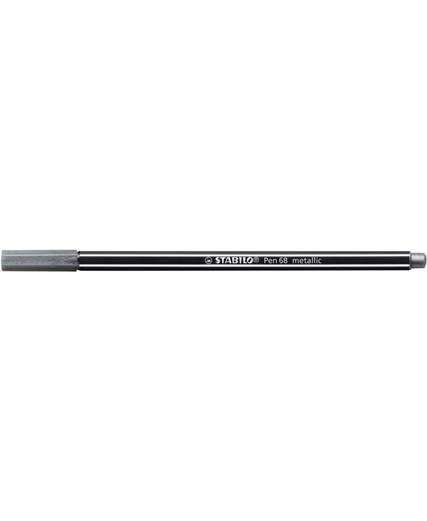 Pennarello Premium Metallizzato - STABILO Pen 68 metallic - Argento metallizzato