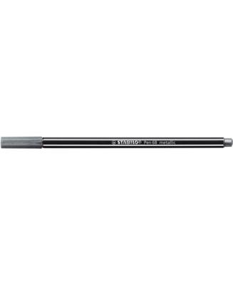 Pennarello Premium Metallizzato - STABILO Pen 68 metallic - Argento metallizzato