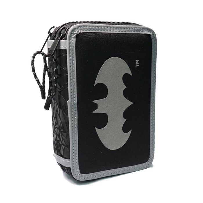 Astuccio 3 Zip  Batman Completo di Colori e Accessori