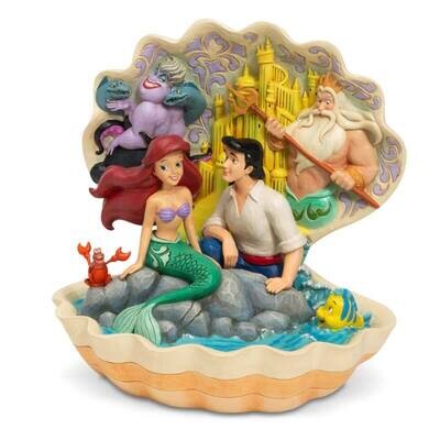 Statuina Ariel e Eric nella conghiglia 20 cm  |  Disney Traditions