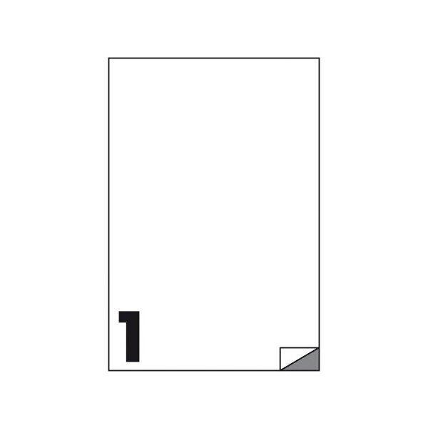 Etichette multifunzione - conf. 100 fogli - f.to 210x297 mm - angoli vivi senza margine - n. etichette per foglio 1