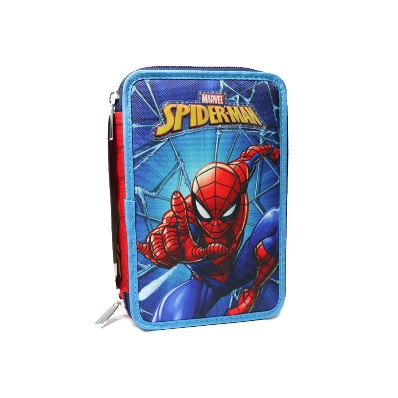 Astuccio 3 Zip Spider Man Completo di Colori e Accessori