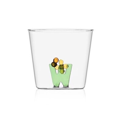 Ichendorf  Bicchiere Tumbler  Alfabeto Lettera W  - 35 cl
