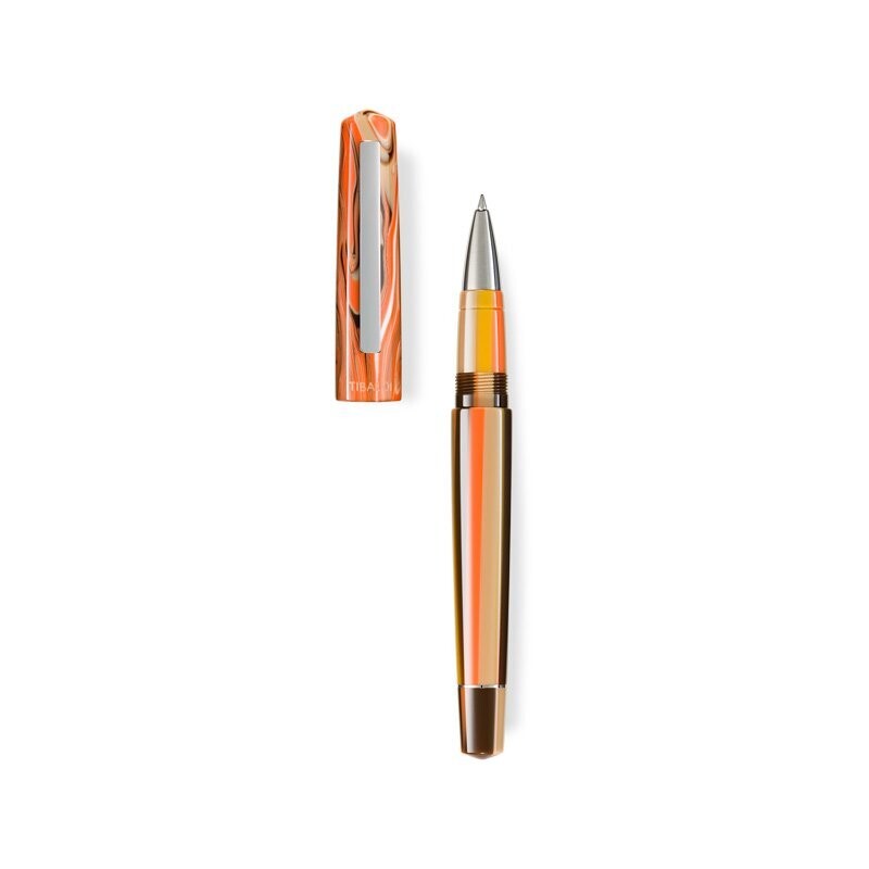 Tibaldi - Penna Roller in resina Ginger Beige