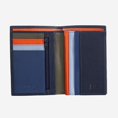 dudubags | Portafoglio Uomo Verticale Tiberio - Navy