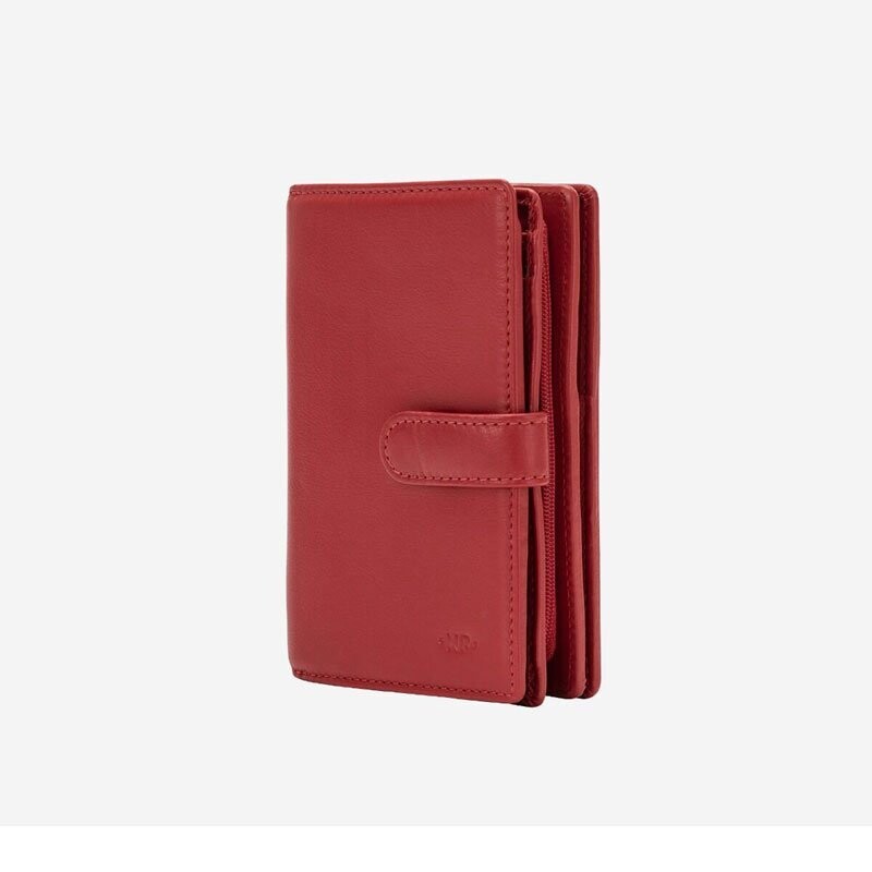 dudubags | Portafoglio Donna capiente in pelle - Rosso