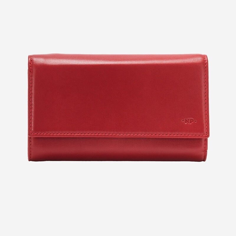 dudubags | Portafoglio Donna capiente in pelle - Rosso