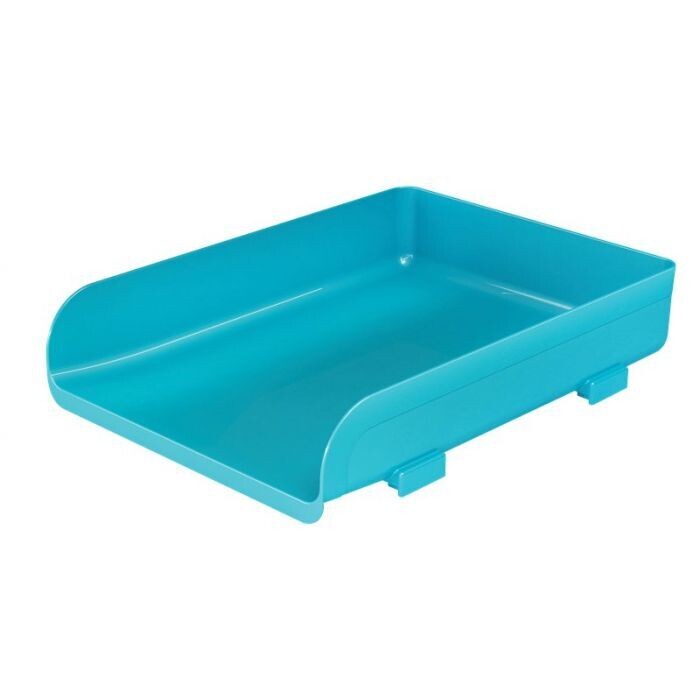 Portacorrispondenza Plastic Desk - colore turchese