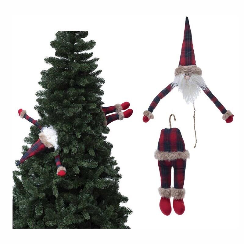 Addobbo Albero Babbo Scozzese - H 80 cm