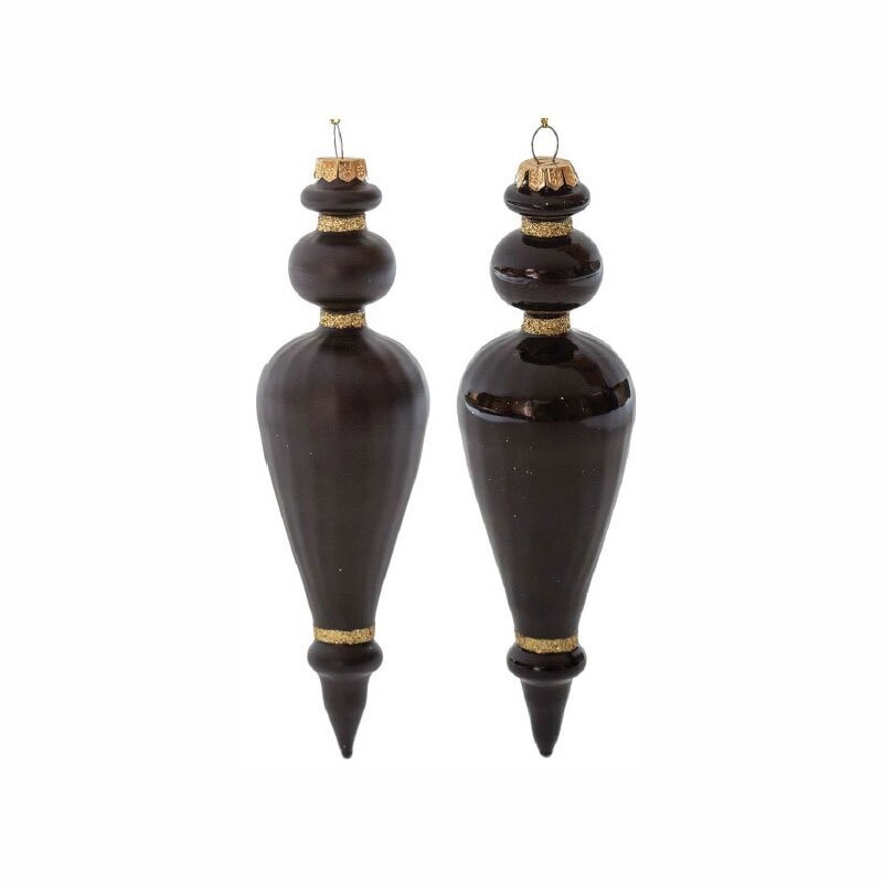 Goccia Addobbo Albero in Vetro  H 15 cm
