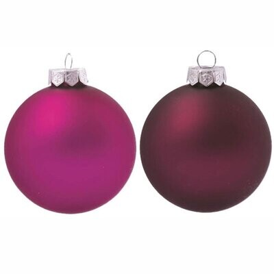 Sfera in Vetro  Ø 8 cm - Fucsia