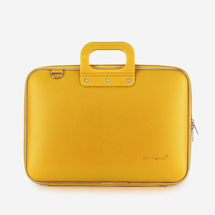 Borsa Bombata Classic Giallo Zafferano - 15,6" /16"