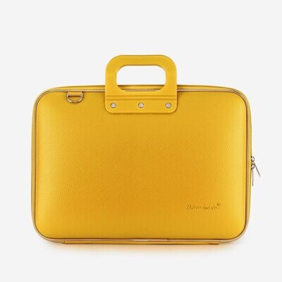 Borsa Bombata Classic Giallo Zafferano - 15,6" /16"