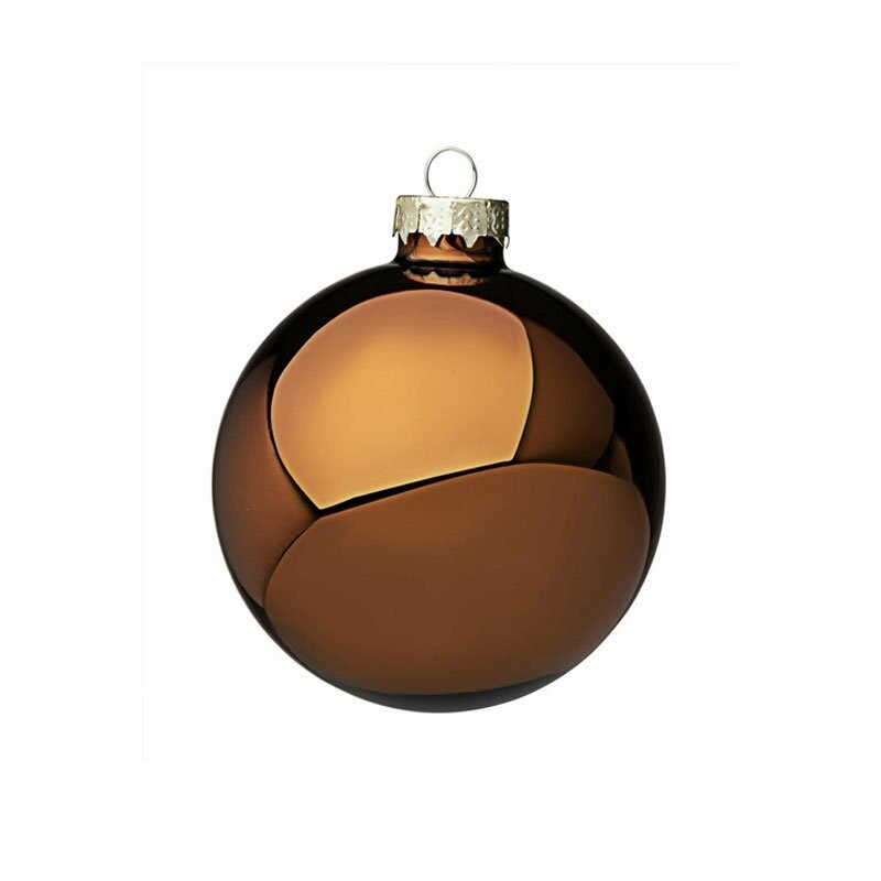 Sfera in Vetro Rame Lucido Ø 8 cm | Bizzotto