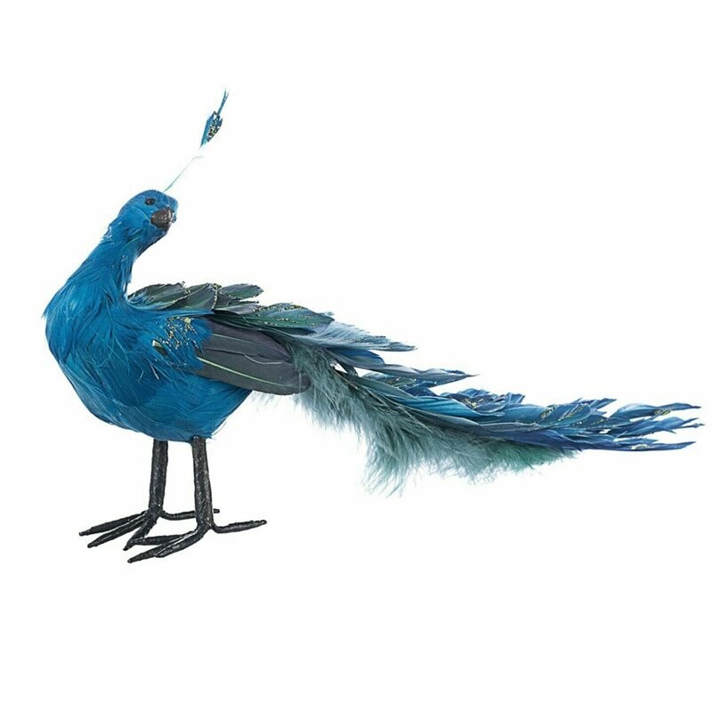 Pavoncella Piume Blu - 42 x 18 | Bizzotto