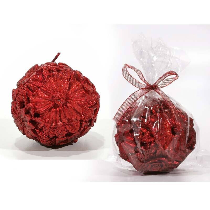 Candela con Decorazione Fiori