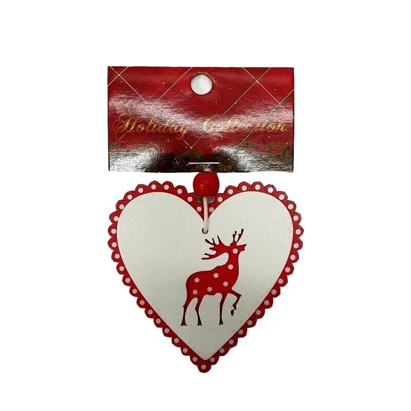 Appendino Renna in Legno - 3 Soggetti