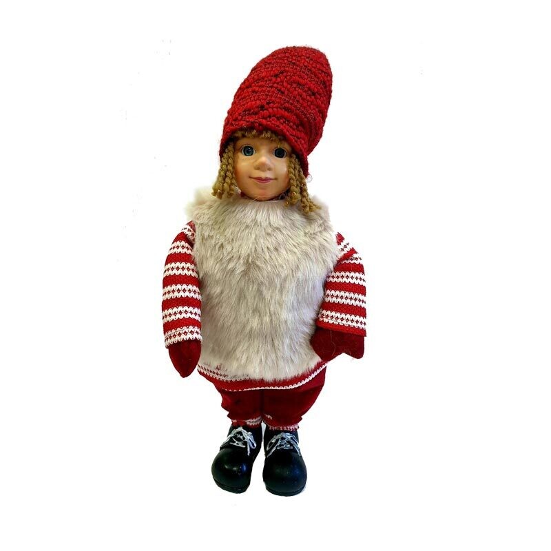 Bambina con Pellicciotto Grande