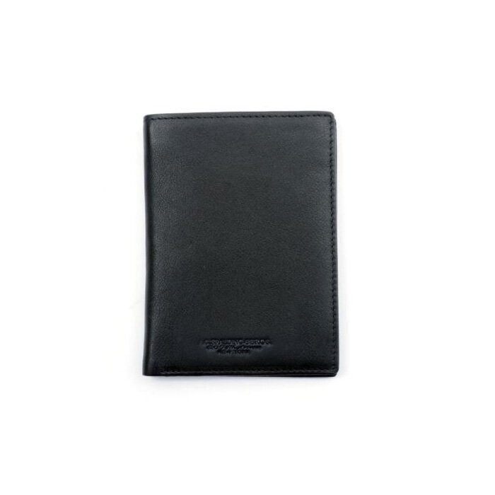 Spalding & Bros | Portafoglio Verticale + 8 Cc  Oregon - Nero