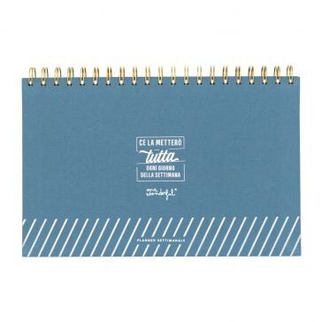 Mr. Wonderful Planner settimanale - Ce la metterò tutta ogni giorno