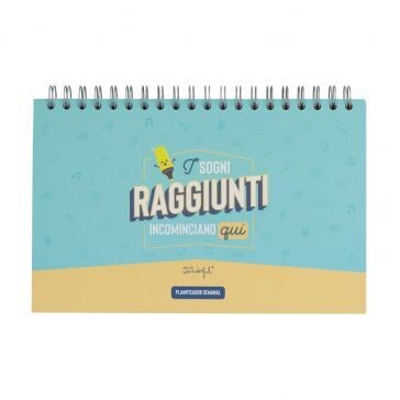 Mr. Wonderful Planner settimanale - Ce la metterò tutta ogni giorno