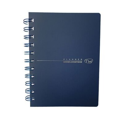 Buffetti Agenda 2025 Giornaliera con spirale - 29 X 21,5 cm - Blu