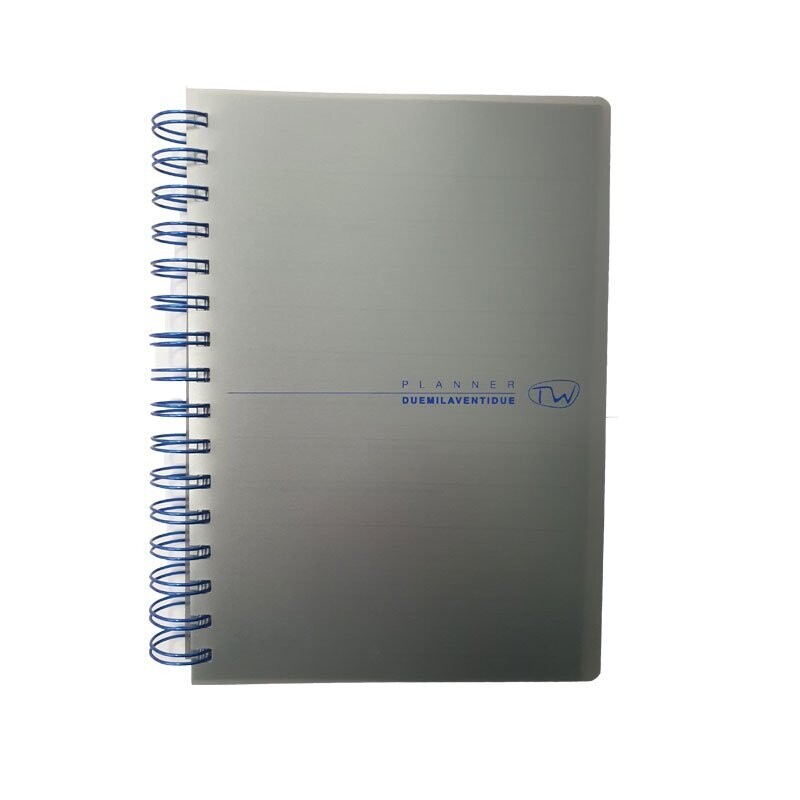 Buffetti Agenda 2025 Giornaliera con spirale - 29,5 X 21 cm - Argento