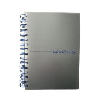 Buffetti Agenda 2025 Giornaliera con spirale - 29,5 X 21 cm - Argento