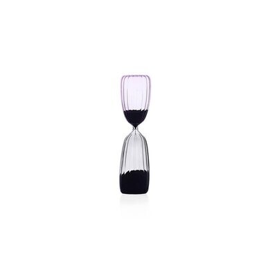 Clessidra 5 Minuti Soffiata a Mano - Grigio/Rosa - Ichendorf