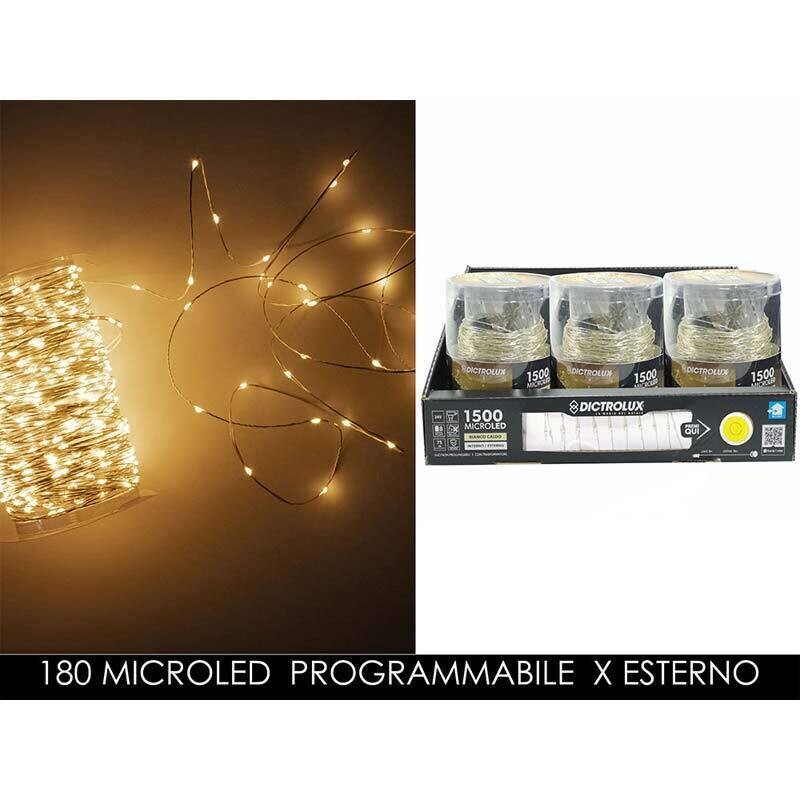 Catena di Luci n.180 Microled - Bianco caldo