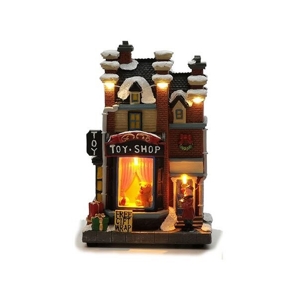 Casa Paesaggio Natalizio - H18 cm