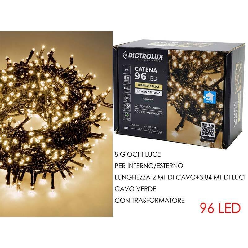 Luci Natale n.96 led - Bianco Caldo