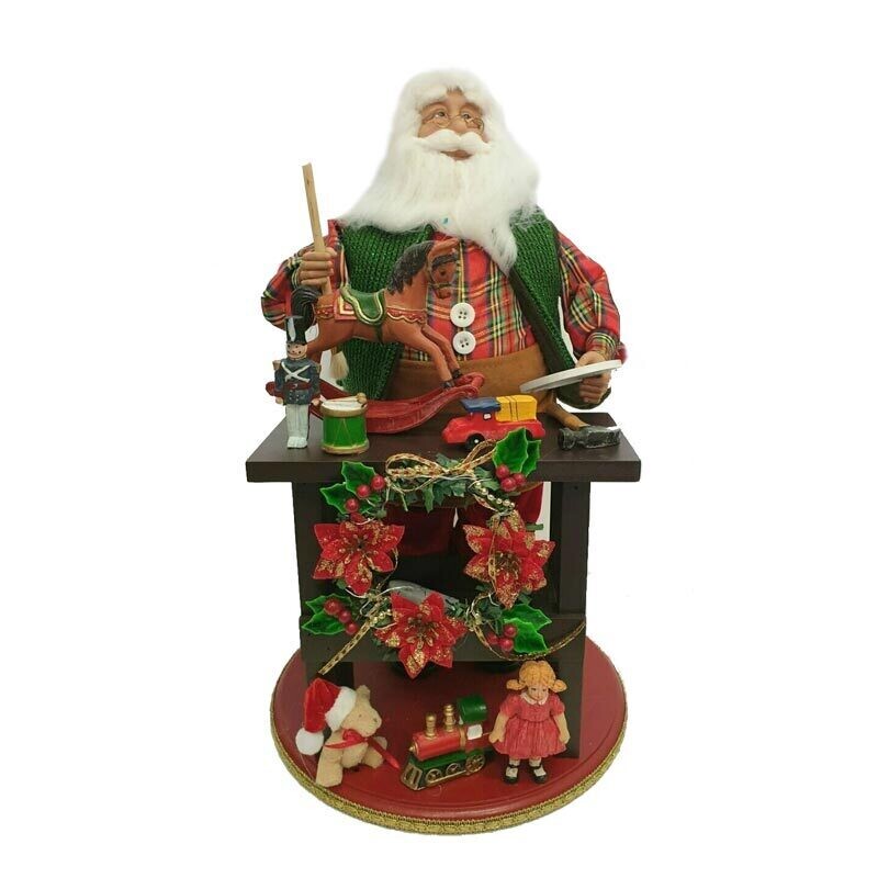 Flora® | Babbo con Tavolo e Giochi con Led- H 50 cm