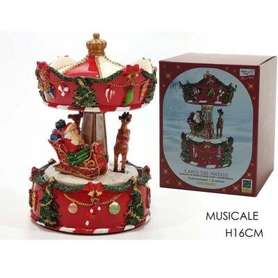 Carillon Giostra Natalizia - H16 cm