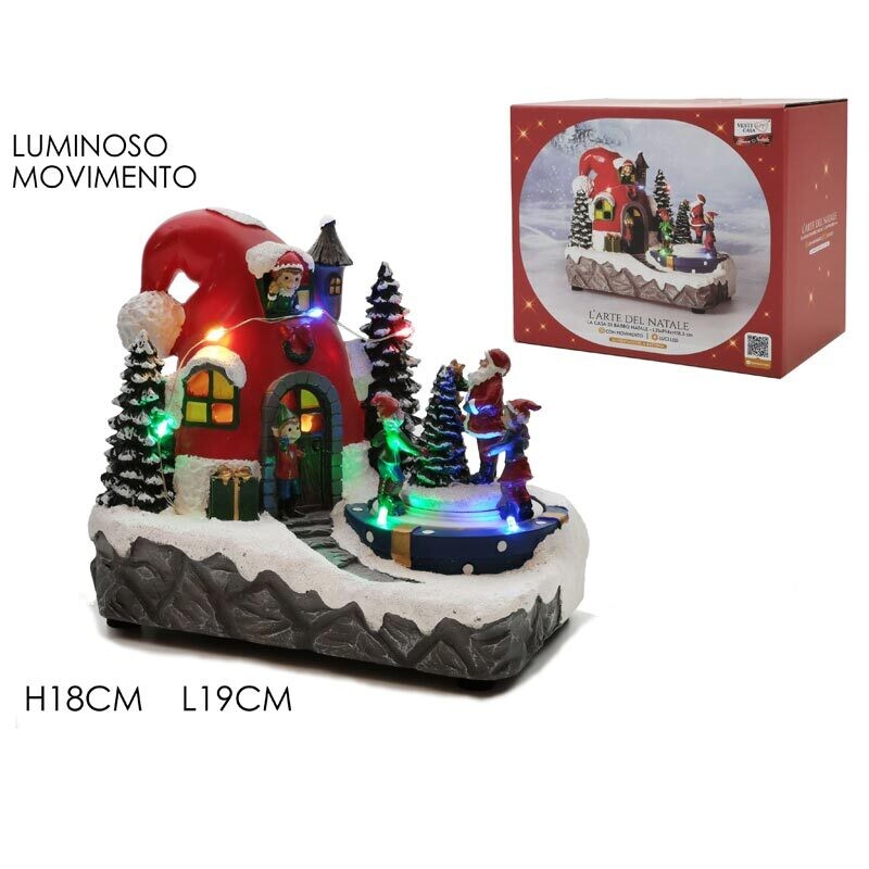 Villaggio Natalizio con Suoni e Movimento  - H18 cm