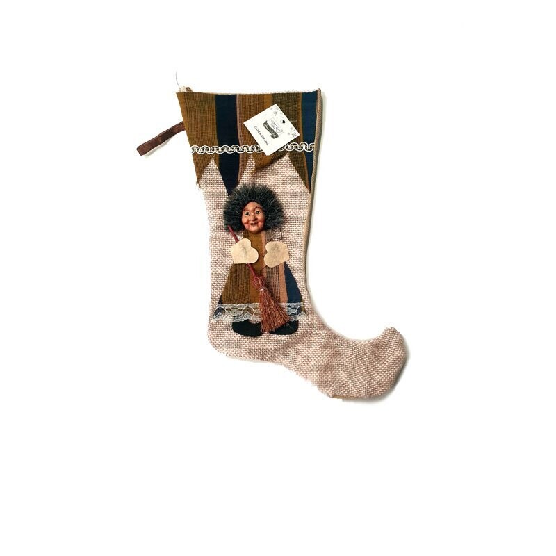 Calza Befana Liuta con Befana in Rilievo -  30 cm