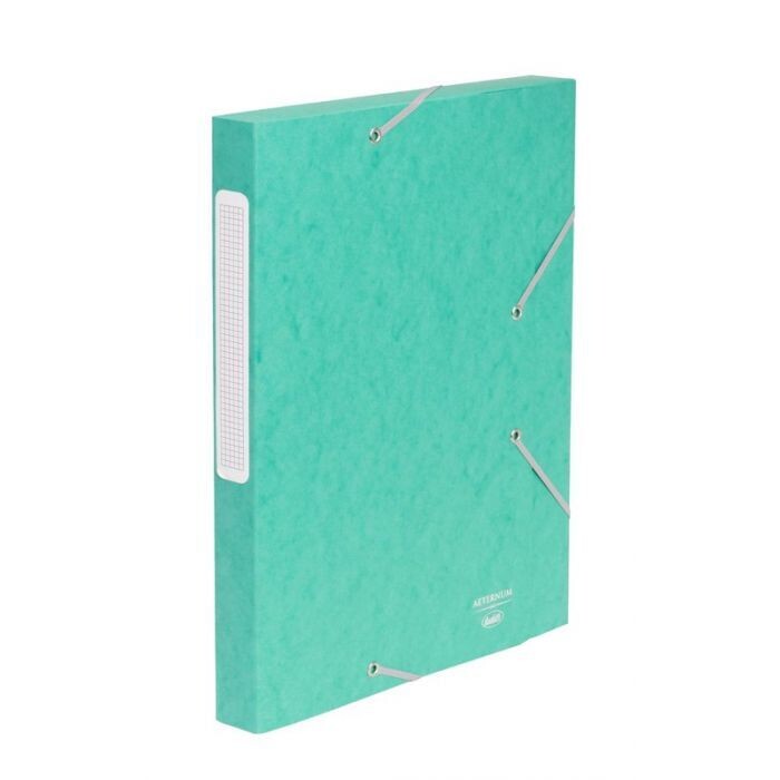 Scatola progetti con elastico angolare Aeternum - dorso 3 cm - 33x25 cm - Verde