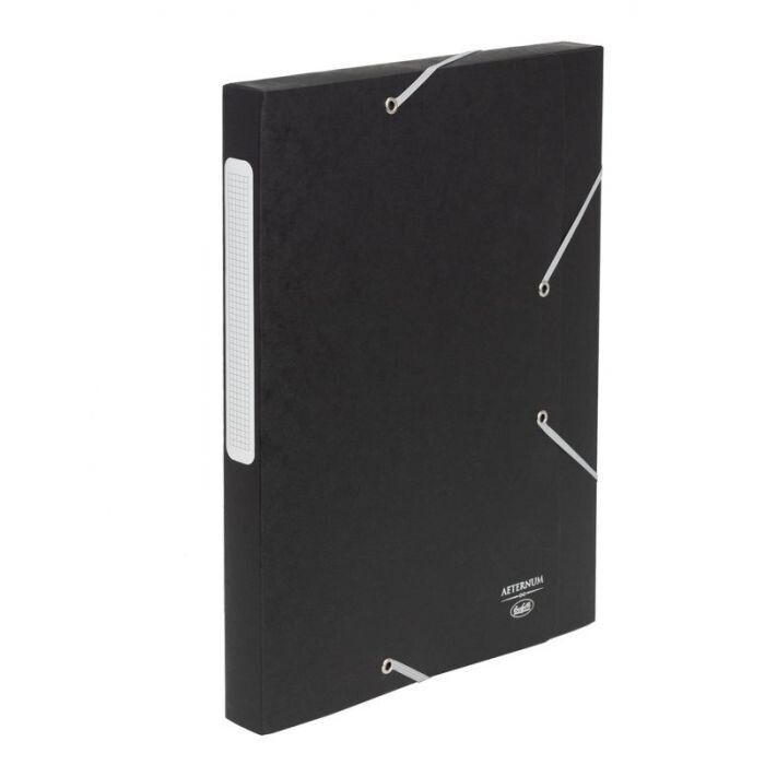 Scatola progetti con elastico angolare Aeternum - dorso 3 cm - 33x25 cm - Nero